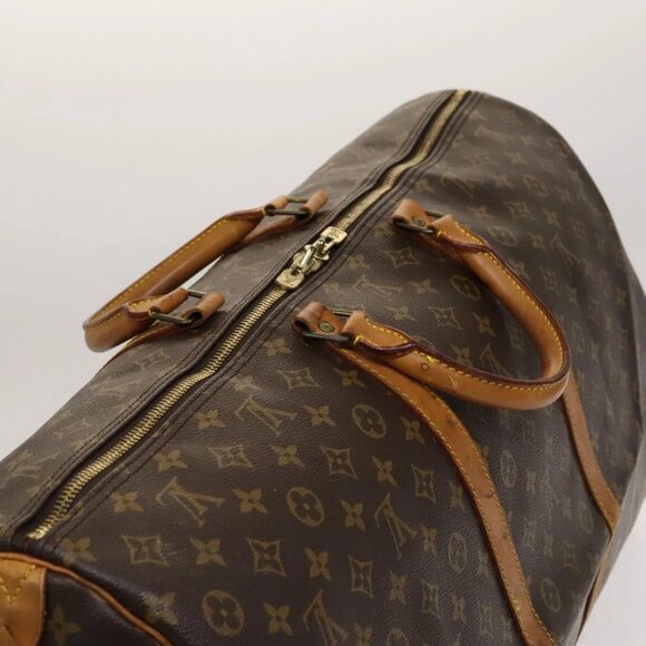LOUIS VUITTON Monogram Keepall 60 Boston Bag M41422 LV Auth - Picture 12 of 16
